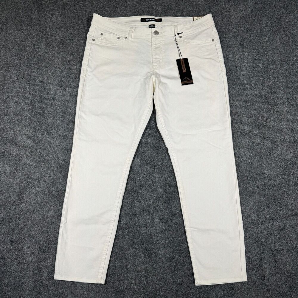Jordache NWT Womens Jeans Ankle Skinny Size 16 White with Pockets